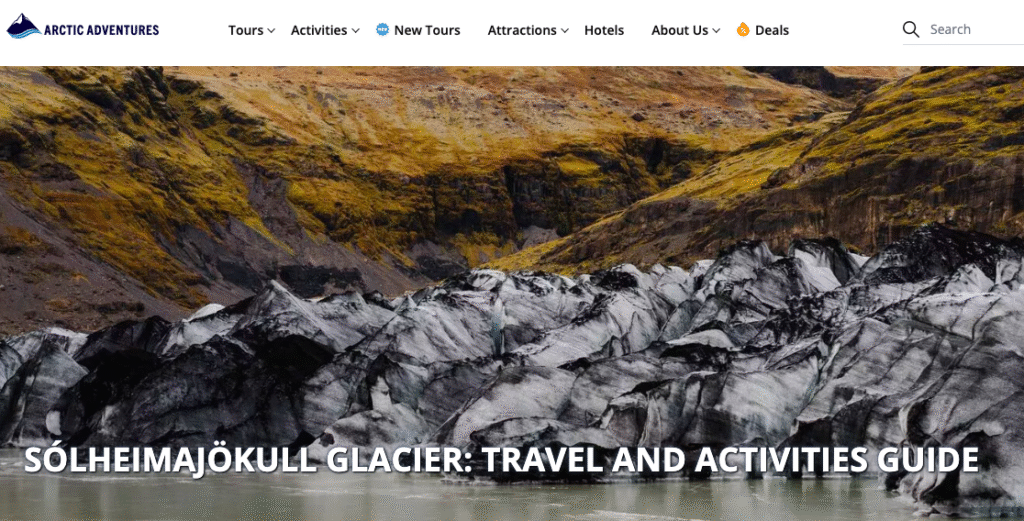 Arctic Adventures
Solheimajökull冰川健行